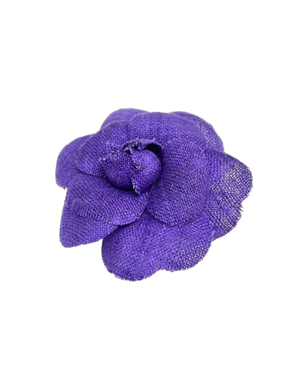 Chanel Corsage Camellia Purple Brooch